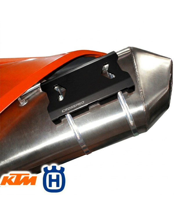 PROTECTOR DE ESCAPE CROSSPRO KTM 690 ENDURO R/HUSQVARNA 701 ENDURO NEGRO | Otros protectores de moto | %brands%