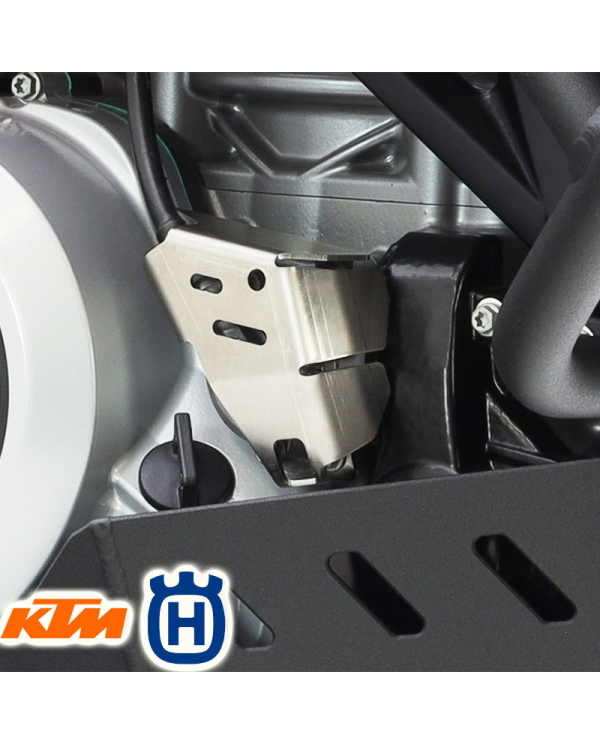 PROTECTOR DE FILTRO DE ACEITE CROSSPRO KTM 690 ENDURO/HUSQVARNA 701 PLATA | Otros protectores de moto | %brands%