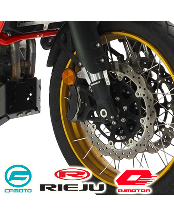 PROTECTORES DE PINZAS DE FRENO DELANTERO CROSSPRO CFMOTO/RIEJU/QJ MOTOR NEGRO | Otros protectores de moto | %brands%