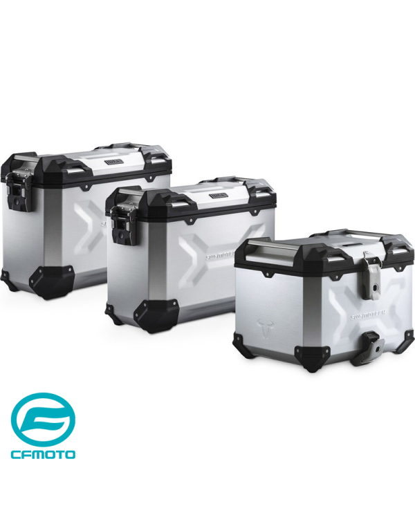 PACK MALETAS LATERALES + BAUL + BOLSAS + SOPORTES SW-MOTECH CFMOTO ADV.10.057.75000/S | Maletas laterales de moto | %brands%