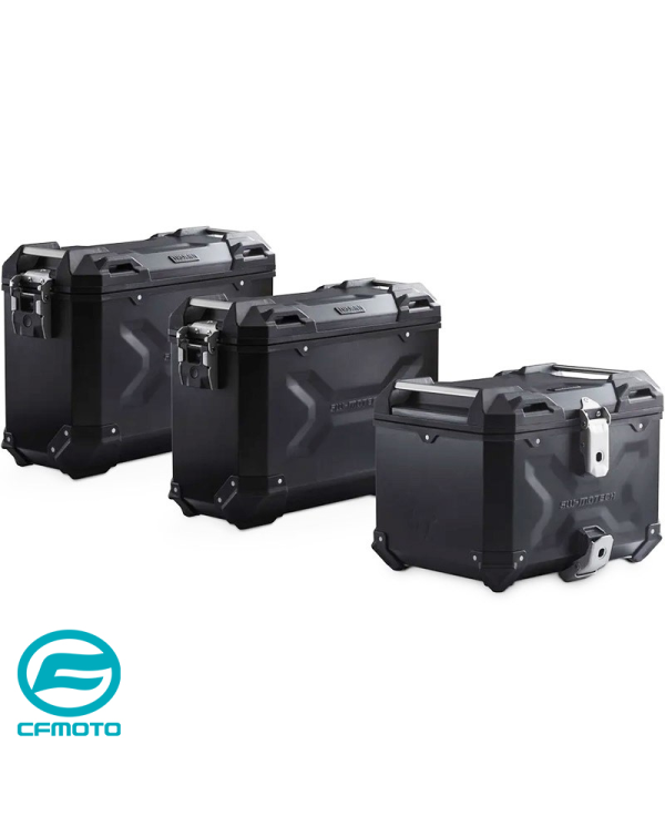 PACK MALETAS LATERALES + BAUL + BOLSAS + SOPORTES SW-MOTECH CFMOTO ADV.10.057.75000/B | Maletas laterales de moto | %brands%