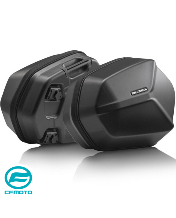 PACK MALETAS LATERALES + SOPORTES + BOLSAS SW-MOTECH AERO ABS CFMOTO KFT.10.057.60100/B | Maletas laterales de moto | %brands%