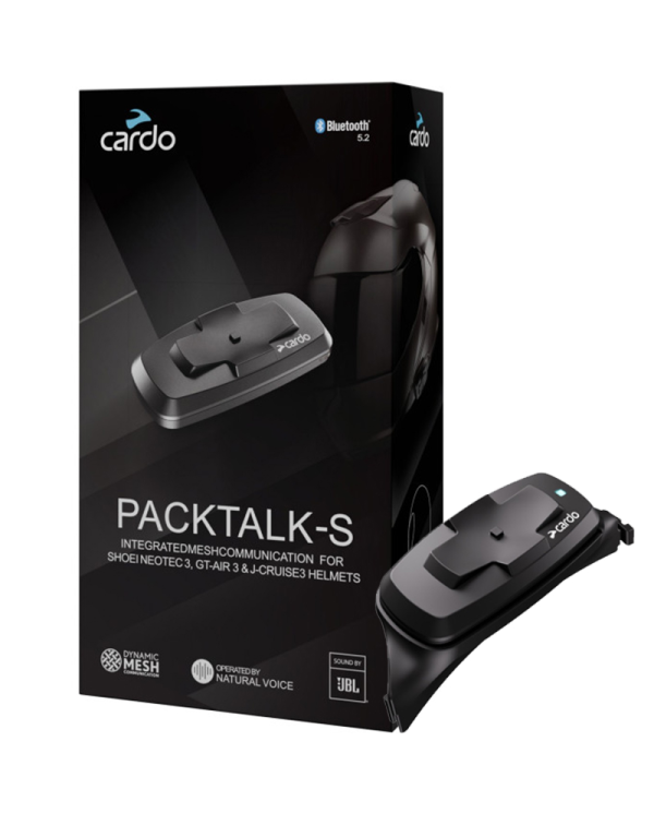 INTERCOMUNICADOR CARDO PACKTALK-S PARA SHOEI NEOTEC 3/GT-AIR 3/J-CRUISE  | Intercomunicadores de moto | %brands%