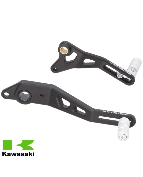 JUEGO DE PALANCA DE CAMBIO Y PEDAL DE FRENO SW-MOTECH KAWASAKI FBL.08.065.20000 | Estriberas, pedales y palancas de moto | %brands%