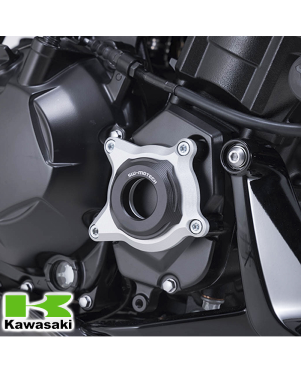 JUEGO DE PROTECTORES SW-MOTECH TAPAS DE MOTOR KAWASAKI MSS.08.065.10000 | Protectores de motor de moto | %brands%