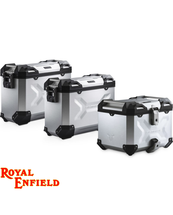 PACK MALETAS LATERALES + BAUL + BOLSAS + SOPORTES SW-MOTECH ROYAL ENFIELD ADV.41.620.75100/S | Maletas laterales de moto | %brands%