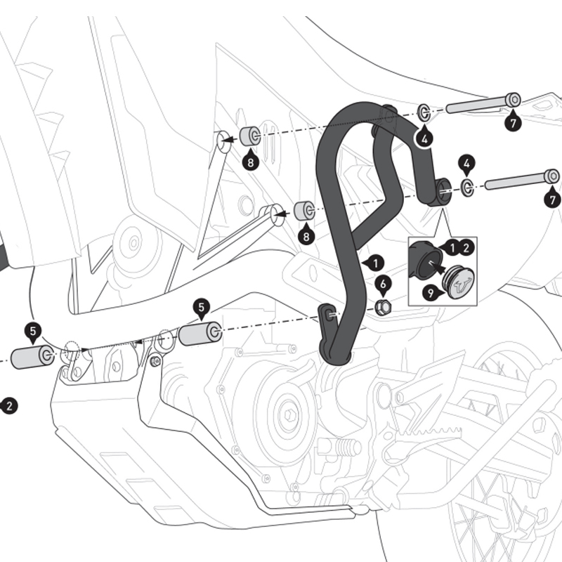 DEFENSAS DE MOTOR SW-MOTECH CRASH BAR KTM SBL.04.946.10000/B | Protectores de motor de moto | %brands%