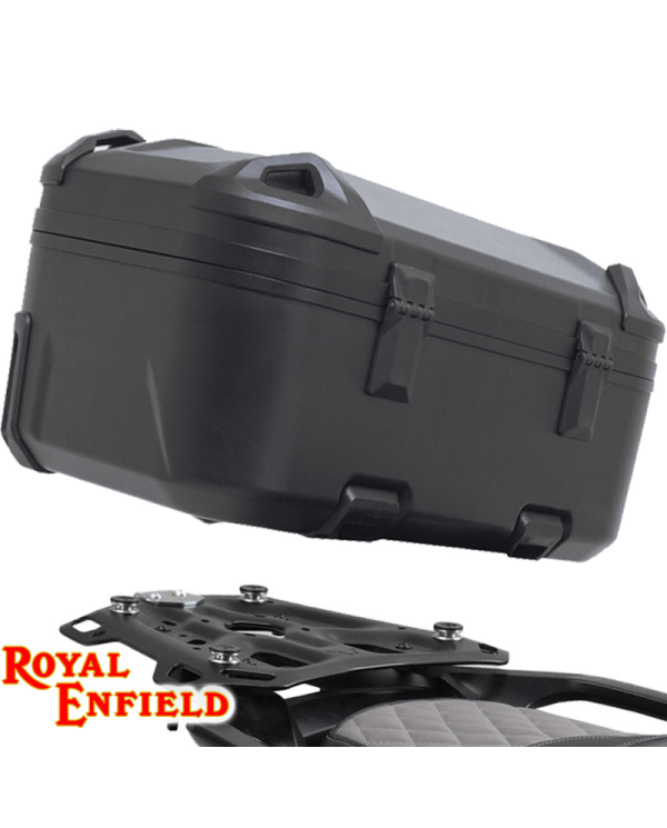 PACK SW-MOTECH BAUL DUSC 55XL + PORTAEQUIPAJE ROYAL ENFIELD GPT.41.620.66000/B | Top Case de moto | %brands%