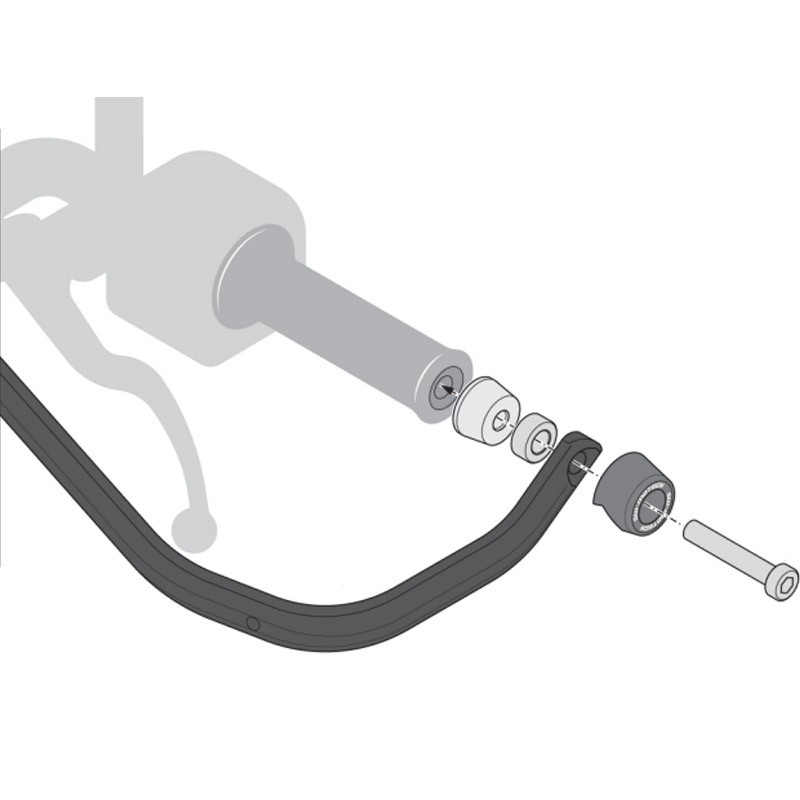 KIT DE PROTECTORES DE MANOS SW-MOTECH SPORT SUZUKI DR-Z4S HDG.00.220.23100/B | Paramanos de moto | %brands%