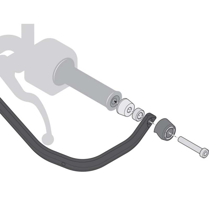 KIT DE PROTECTORES DE MANOS SW-MOTECH ADVENTURE SUZUKI DR-Z4S HDG.00.220.33100/B | Paramanos de moto | %brands%