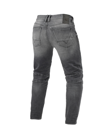 PANTALONES VAQUEROS REVIT MOTO 2 TF L32 GRIS MEDIO GASTADO