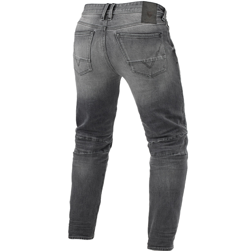 PANTALONES VAQUEROS REVIT MOTO 2 TF L32 GRIS MEDIO GASTADO | Vaqueros Kevlar de moto | %brands%