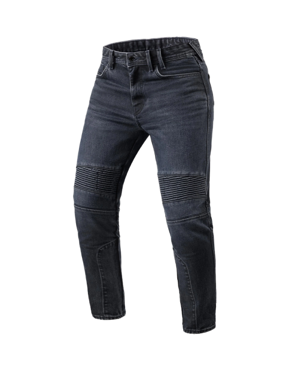 PANTALONES VAQUEROS REVIT MOTO 2 TF L32 AZUL/NEGRO GASTADO | Vaqueros Kevlar de moto | %brands%
