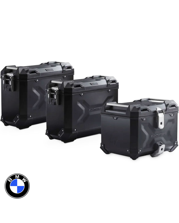 PACK MALETAS LATERALES + BAUL + BOLSAS + SOPORTES SW-MOTECH BMW ADV.07.897.75100/B | Maletas laterales de moto | %brands%