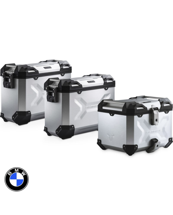 PACK MALETAS LATERALES + BAUL + BOLSAS + SOPORTES SW-MOTECH BMW ADV.07.897.75100/S | Maletas laterales de moto | %brands%