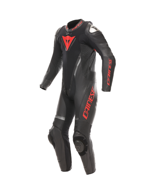 MONO DAINESE DEMON SPRINT PROFESIONAL PERFORADO BLACK/BLACK/RED LAVA | 1 Pieza de moto | %brands%