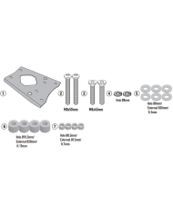 KIT DE FIJACIÓN POSTERIOR GIVI SR7602 ZONTES 350D/125D | Fijaciones Top Case de moto | %brands%