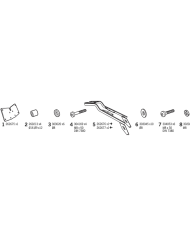 KIT DE FIJACION POSTERIOR SHAD Z0U110ST ZONTES 125 HYPER TRAIL/U/U TRAIL/U1/U1 TRAIL | Fijaciones Top Case de moto | %brands%