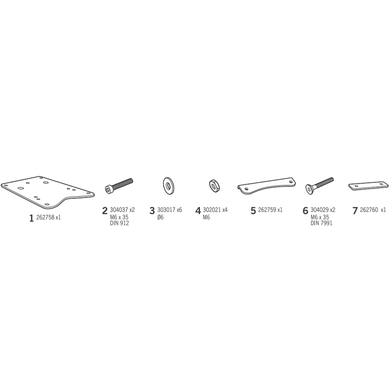 KIT DE FIJACION POSTERIOR SHAD Z0ZT11ST ZONTES Z2 125/ZT 125 | Fijaciones Top Case de moto | %brands%