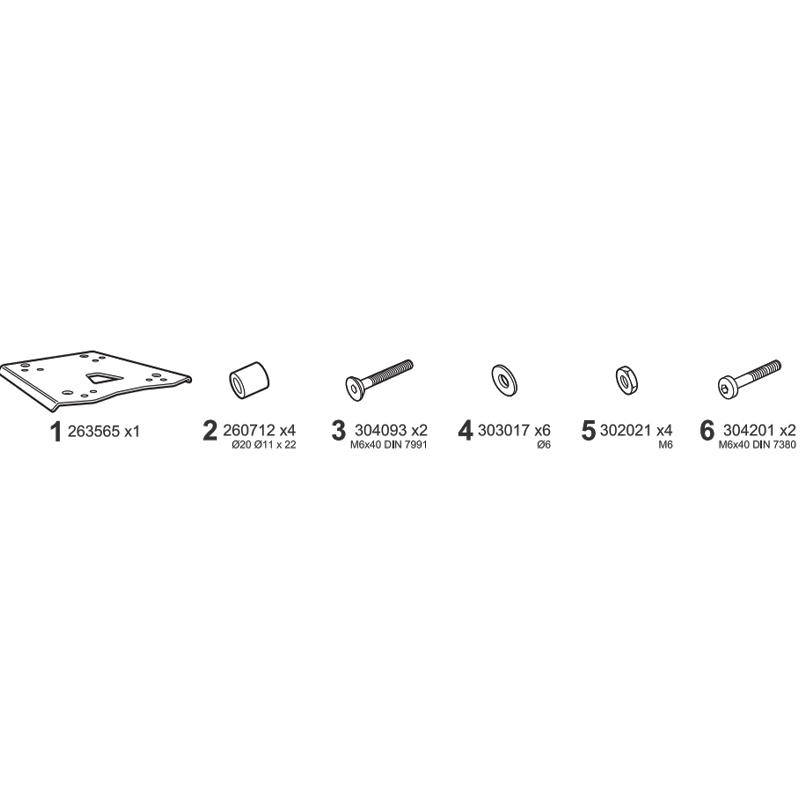 KIT DE FIJACIÓN POSTERIOR SHAD V0DS54ST VOGE DS800 RALLY/DSX625/DSX525 | Fijaciones Top Case de moto | %brands%