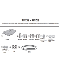 KIT DE FIJACIÓN POSTERIOR GIVI SR9262 VOGE 625DSX/525DSX  | Fijaciones Top Case de moto | %brands%