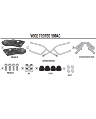 KIT DE FIJACION ALFORJAS GIVI REMOVE-X TR9255 VOGE TROFEO 500AC | Fijaciones Alforjas de moto | %brands%