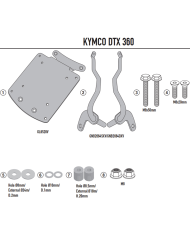 KIT DE FIJACIÓN POSTERIOR GIVI SR6117 KYMCO DTX 360/350/300/125 | Fijaciones Top Case de moto | %brands%