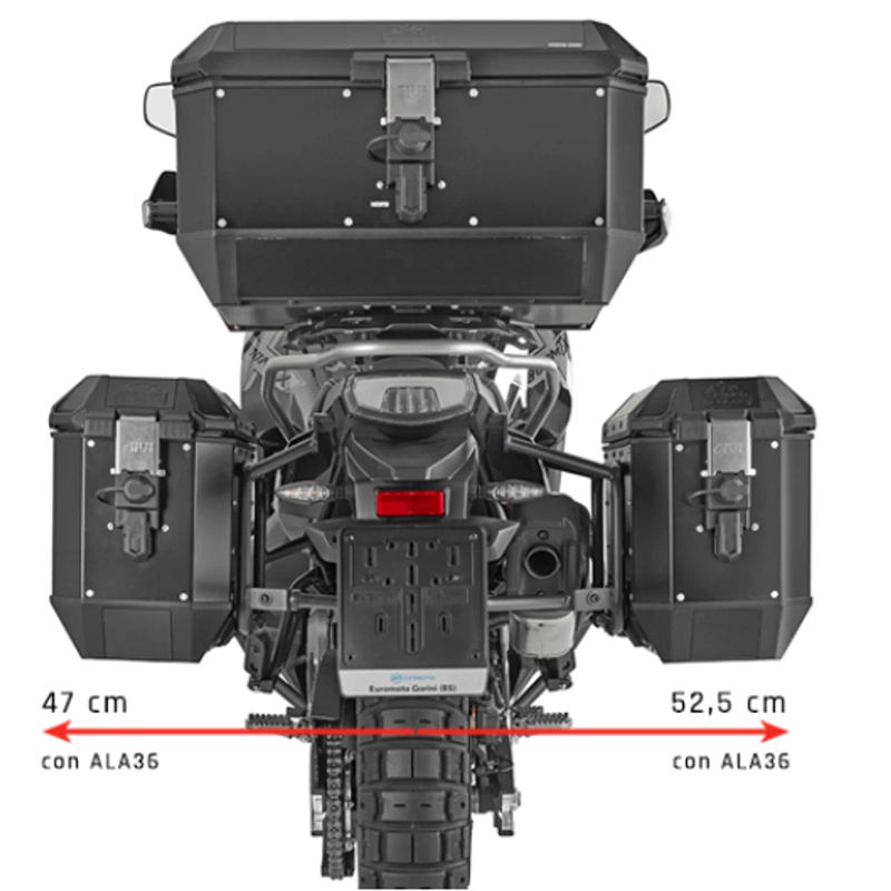 KIT DE FIJACION MALETAS LATERALES GIVI PLO9227MK CFMOTO 800 MT-X | Fijaciones Maletas de moto | %brands%