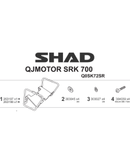 KIT DE FIJACION ALFORJAS SHAD Q0SK72SR QJMOTOR SRK 700 | Fijaciones Alforjas de moto | %brands%