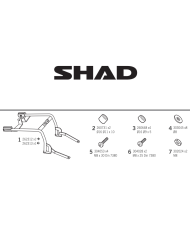 KIT DE FIJACION MALETAS LATERALES SHAD 3P B0TX58IF BENELLI TRK 502 X/QJMOTOR SRT 700/TRAIL | Fijaciones Maletas de moto | %brands%