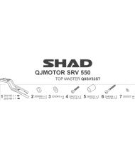 KIT DE FIJACIÓN POSTERIOR SHAD Q0SV52ST QJMOTOR SRV 550 | Fijaciones Top Case de moto | %brands%