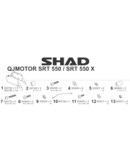 KIT DE FIJACION MALETAS LATERALES SHAD 4P Q0SR524P QJMOTOR SRT 550 | Fijaciones Maletas de moto | %brands%