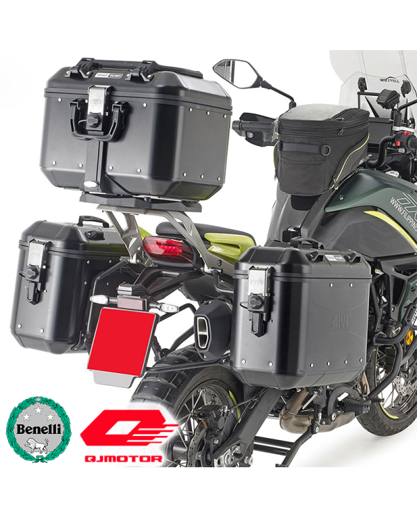 KIT DE FIJACION MALETAS LATERALES GIVI PL8717 BENELLI TRK 702/QJMOTOR SRT 700 SX | Fijaciones Maletas de moto | %brands%