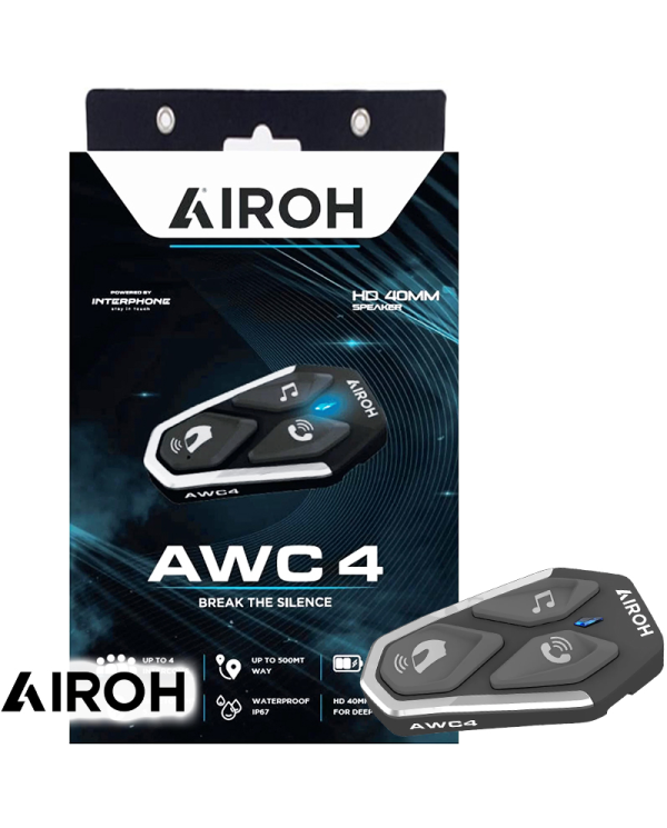 INTERCOMUNICADOR AIROH AWC4 | Intercomunicadores de moto | %brands%