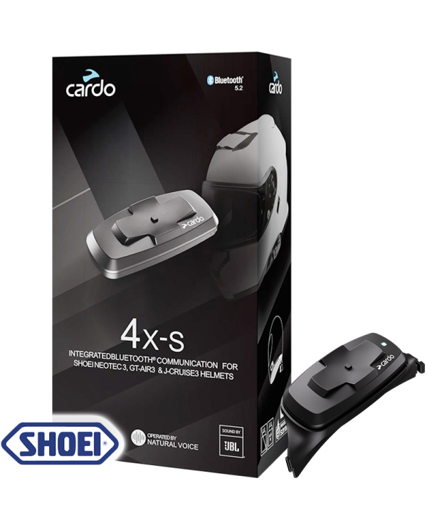 INTERCOMUNICADOR CARDO 4X-S PARA SHOEI NEOTEC 3/GT-AIR 3/J-CRUISE 3 | Intercomunicadores de moto | %brands%
