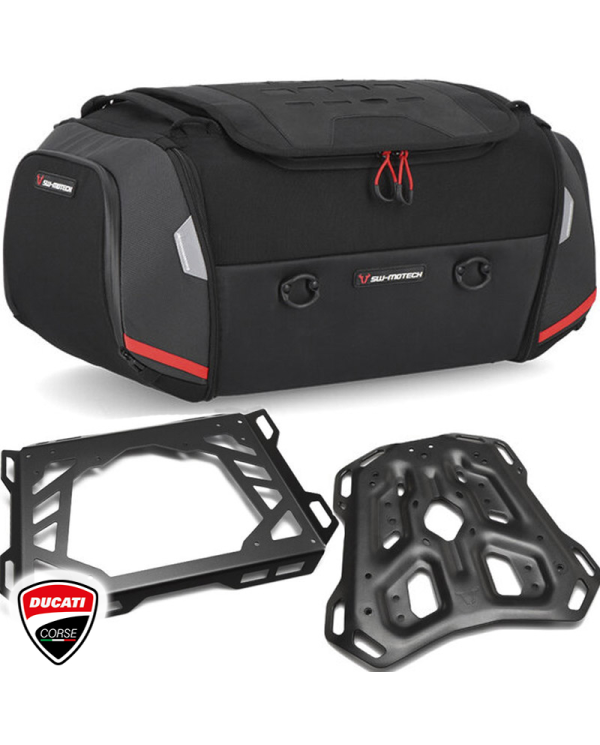 PACK SW-MOTECH BOLSA RACKPACK + PORTAEQUIPAJE + EXTENSION DUCATI GPT.22.995.30000 | Bolsas traseras de moto | %brands%