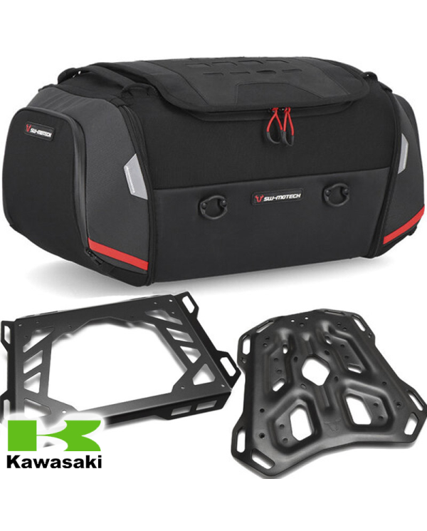 PACK SW-MOTECH BOLSA RACKPACK + PORTAEQUIPAJE + EXTENSION KAWASAKI GPT.08.518.30000 | Bolsas traseras de moto | %brands%