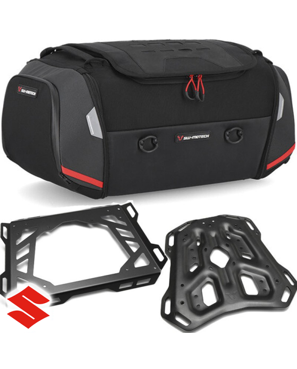 PACK SW-MOTECH BOLSA RACKPACK + PORTAEQUIPAJE + EXTENSION SUZUKI GPT.05.440.30001 | Bolsas traseras de moto | %brands%