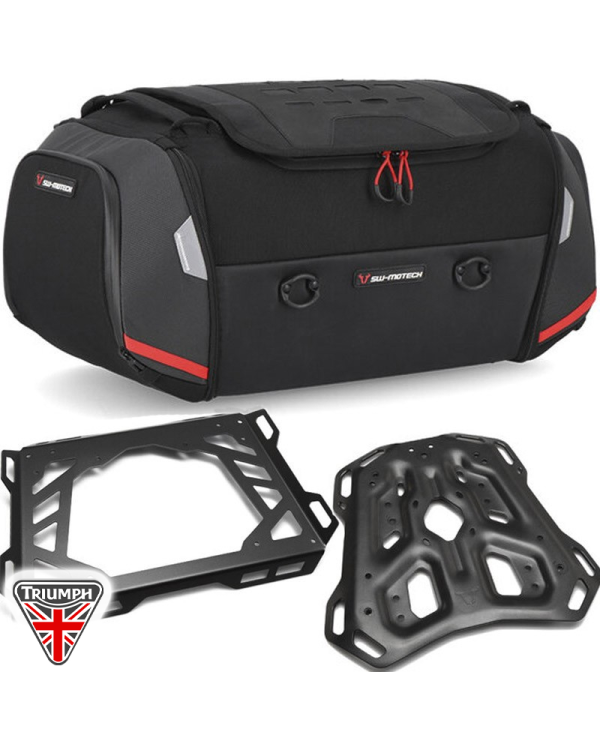 PACK SW-MOTECH BOLSA RACKPACK + PORTAEQUIPAJE + EXTENSION TRIUMPH GPT.11.900.30000 | Bolsas traseras de moto | %brands%
