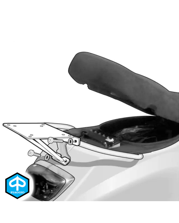 KIT DE FIJACIÓN POSTERIOR SHAD V0LX55ST PIAGGIO LX50/125 | Fijaciones Top Case de moto | %brands%