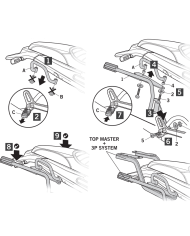 KIT DE FIJACION MALETAS LATERALES SHAD 3P B0LN57IF BENELLI LEONCINO 502/500 | Fijaciones Maletas de moto | %brands%