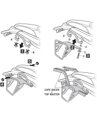 KIT DE FIJACION ALFORJAS SHAD B0LN57SR BENELLI LEONCINO 502/500 | Fijaciones Alforjas de moto | %brands%