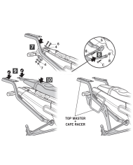 KIT DE FIJACIÓN POSTERIOR SHAD B0LN29ST BENELLI LEONCINO 250/125 | Fijaciones Top Case de moto | %brands%