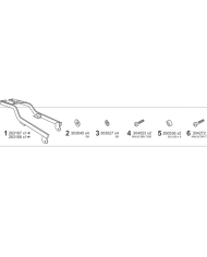 KIT DE FIJACIÓN POSTERIOR SHAD M0GH52ST MACBOR EIGHT MILLE/SCRAMBLER/STREET | Fijaciones Top Case de moto | %brands%