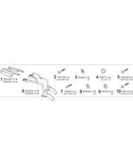 KIT DE FIJACION MALETAS LATERALES SHAD 3P K0XD33IF KEEWAY VIESTE XDV 300/125 | Fijaciones Maletas de moto | %brands%