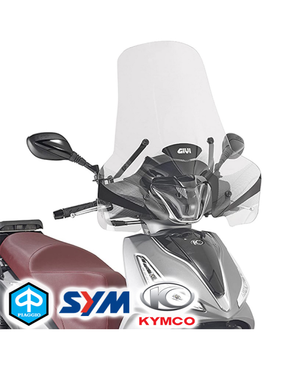 PARABRISAS GIVI 7057A PIAGGIO MEDLEY 200-150-125/SYM SYMPHONY/KYMCO PEOPLE  | Parabrisas de moto | %brands%