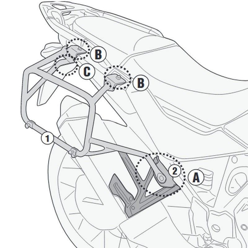 KIT DE FIJACION MALETAS LATERALES GIVI PLO1178MK HONDA CRF 1100L AFRICA | Maletas y  Equipajes de moto | %brands%
