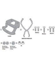 KIT DE FIJACIÓN POSTERIOR GIVI SR7065 SYM MAXSYM 400 | Fijaciones Top Case de moto | %brands%
