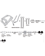 KIT DE FIJACIÓN POSTERIOR GIVI SR7056 SYM CRUISYM 300/JOYMAX 300 | Fijaciones Top Case de moto | %brands%