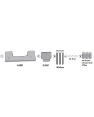 KIT DE FIJACIÓN POSTERIOR GIVI SR5622 PIAGGIO MP3 310 | Fijaciones Top Case de moto | %brands%